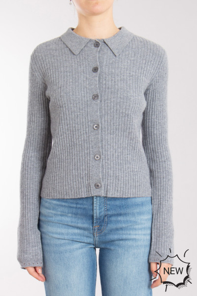 0039 ITALY Ribbed Wool Cardigan Matilda