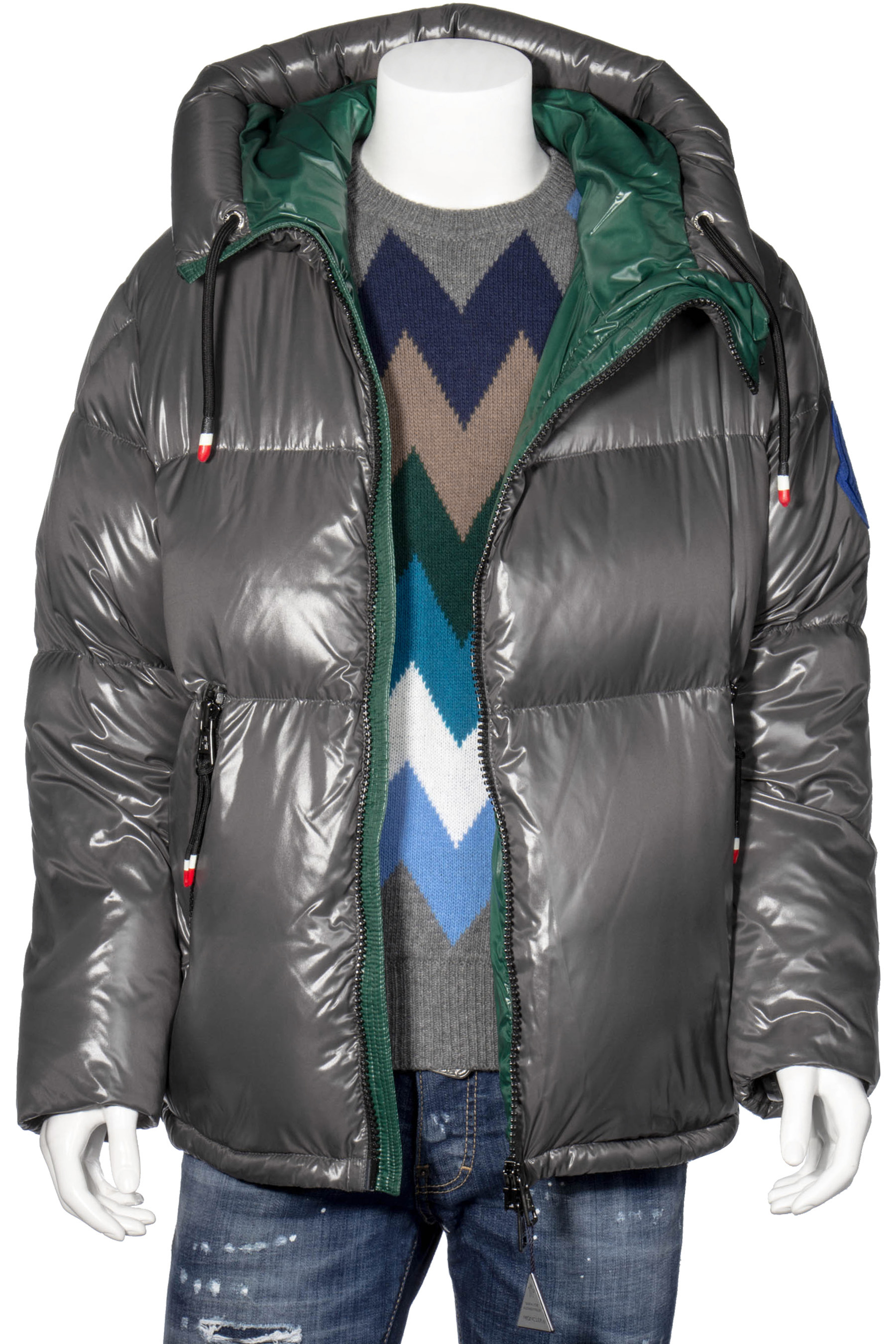 moncler zip up jacket