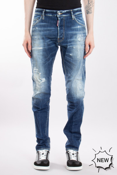 DSQUARED2 Cotton Stretch Denim Cool Guy Jeans