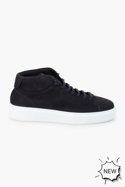 FABIANO RICCI High Top Slip-On Leather Sneakers