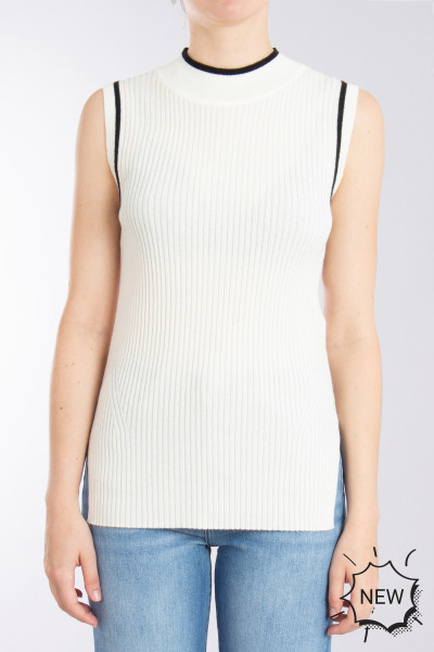 BOSS Ribbed Virgin Wool-Cashmere Knit Top Felindania