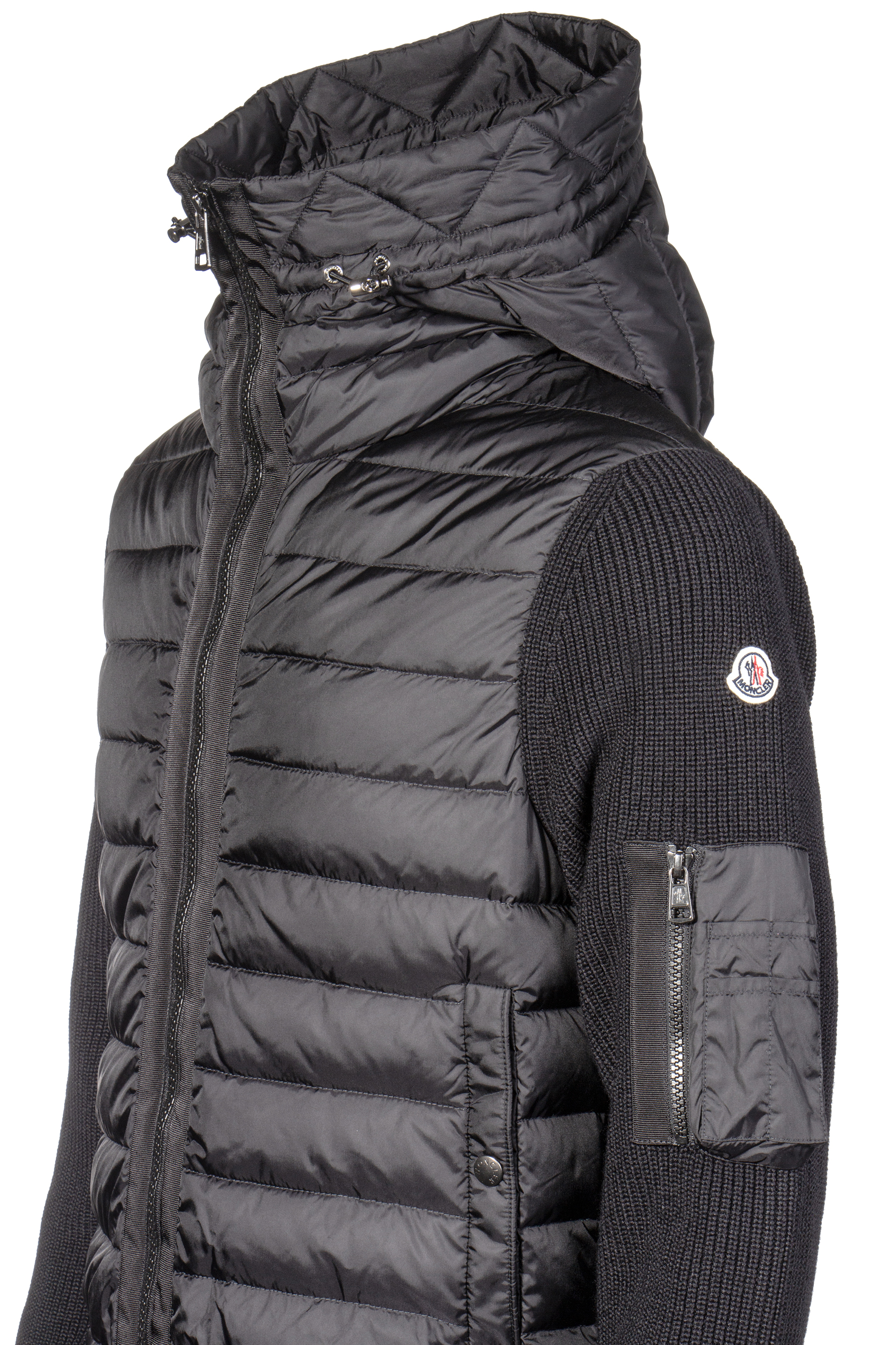 MONCLER Hooded Padded Knit Jacket Jacken Kleidung Men mientus