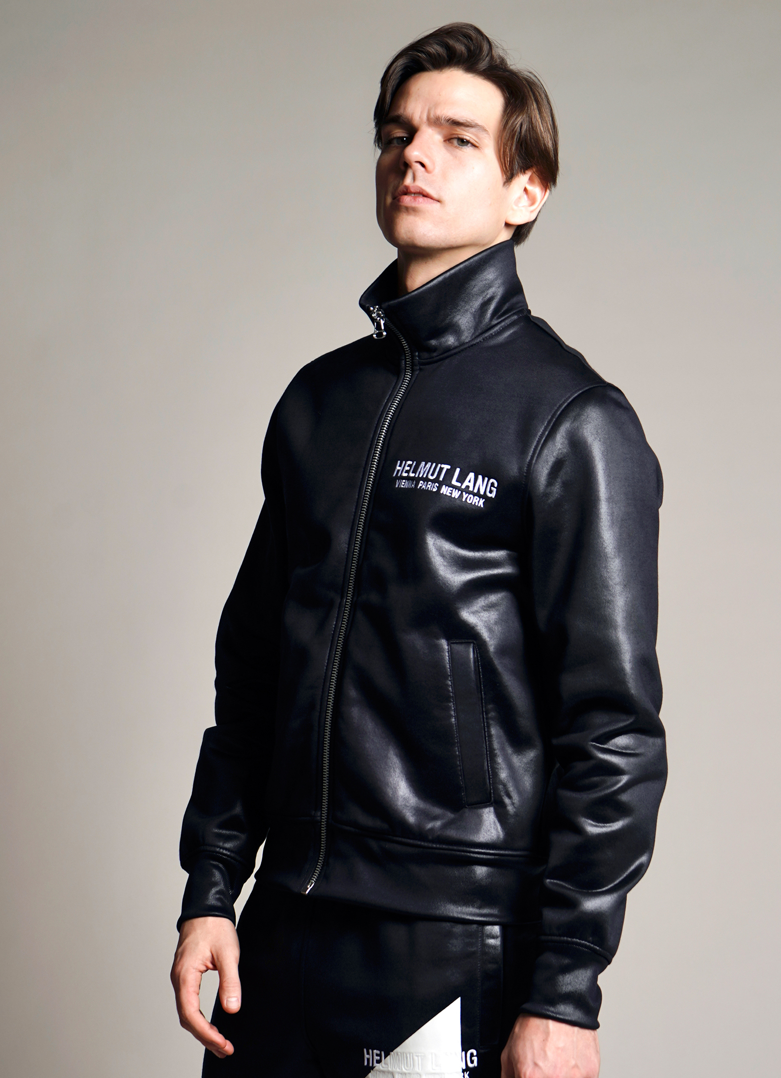 Helmut Lang Coated Track Jacket Sweatshirts Clothing Men