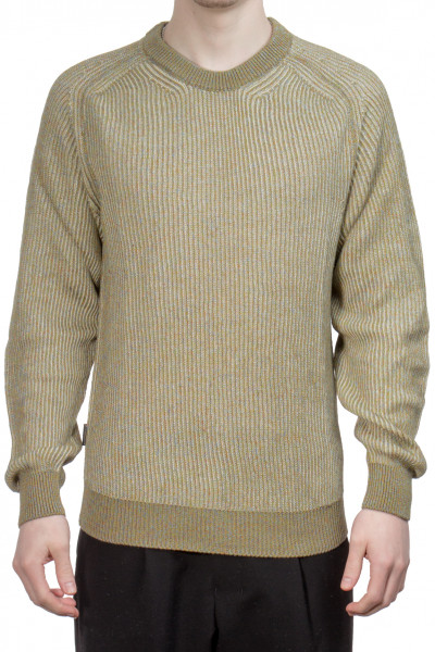 WOOLRICH Ribbed Linen Blend Knit Sweater