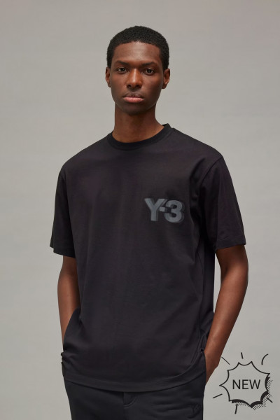 Y-3 Logo Print Cotton T-Shirt