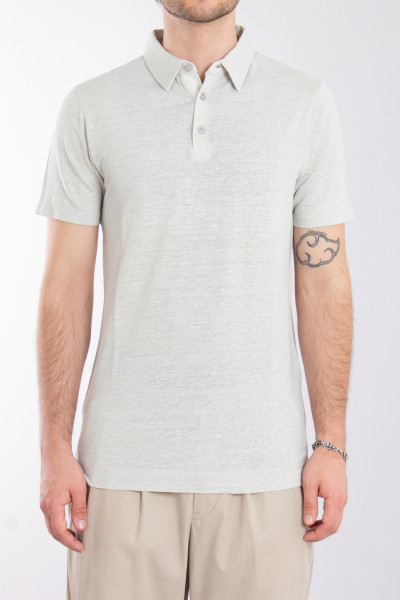 TRUSTED HANDWORK Linen Blend Polo Shirt