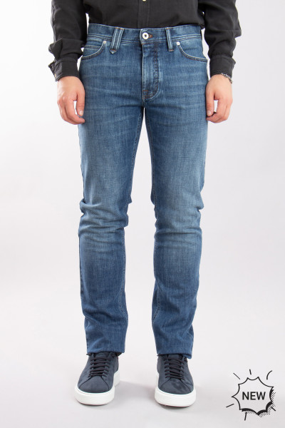 BRIONI Cotton Stretch Denim Jeans