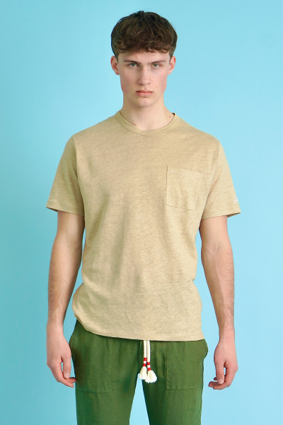 MC 2 SAINT BARTH Linen T-Shirt Ecstasea