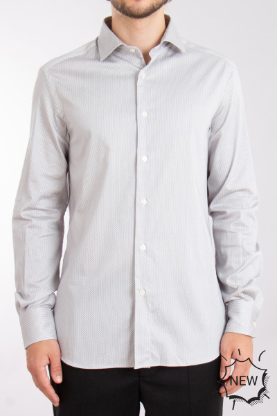 EMPORIO ARMANI Patterned Cotton Stretch Shirt