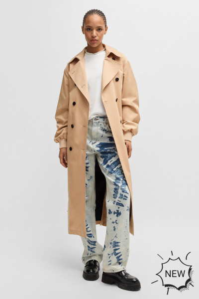 HUGO Oversized Cotton Trenchcoat Malasa