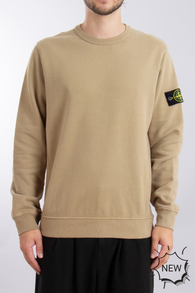 STONE ISLAND Brushed Organic Cotton Fleece Sweatshirt