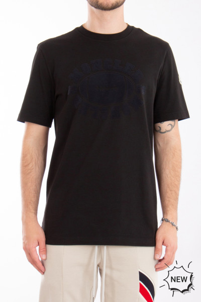 MONCLER Football Print Cotton T-Shirt