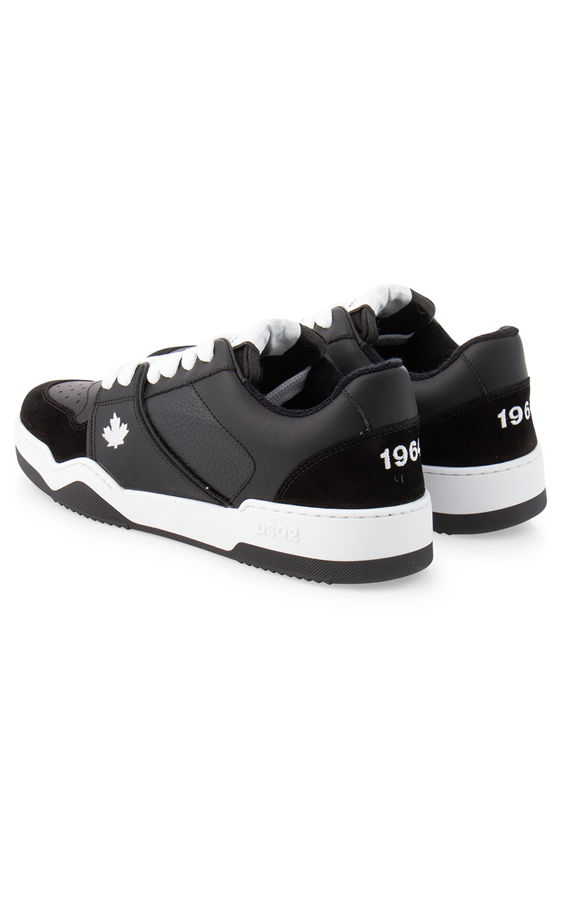 Spiker leather sneakers by Dsquared2