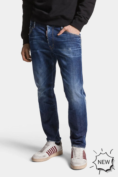 DSQUARED2 Dark Basic Wash Skater Jeans