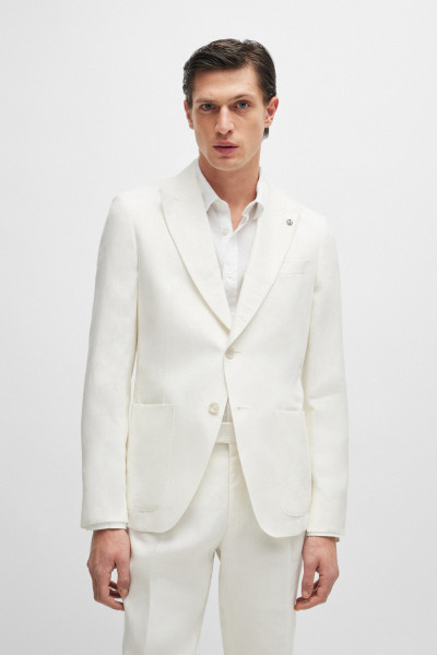 BOSS Slim-Fit Linen Jacket H-Hutson