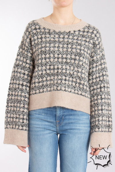 BOSS Patterned Alpaca Blend Sweater Fernade