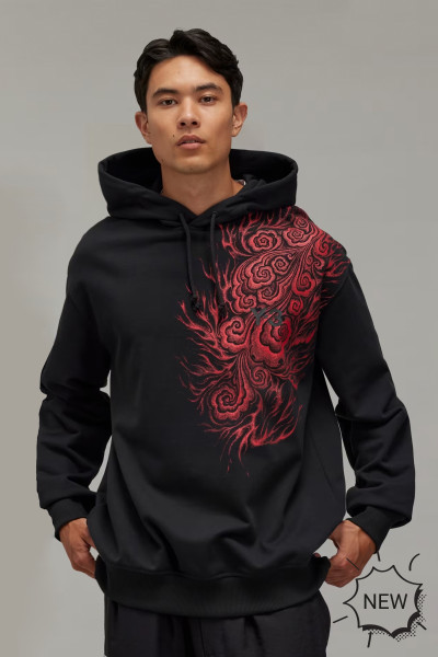 Y-3 X JFA Printed Cotton Blend Hoodie