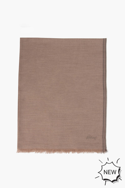 BRIONI Lightweight Wool-Cashmere-Silk Scarf