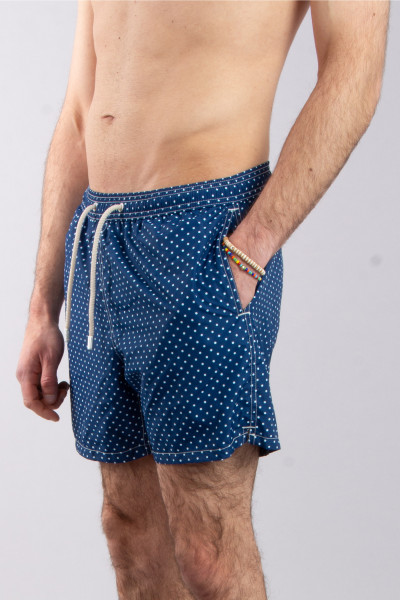 MC 2 SAINT BARTH Patterned Swim Shorts Lighting Micro Fantasy