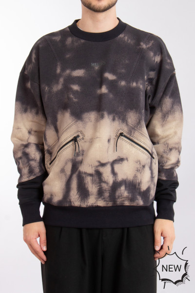 HUGO Printed Cotton Terry Sweatshirt Dautumna