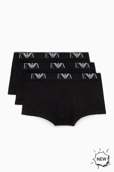 EMPORIO ARMANI 3-Pack Cotton Stretch Trunks