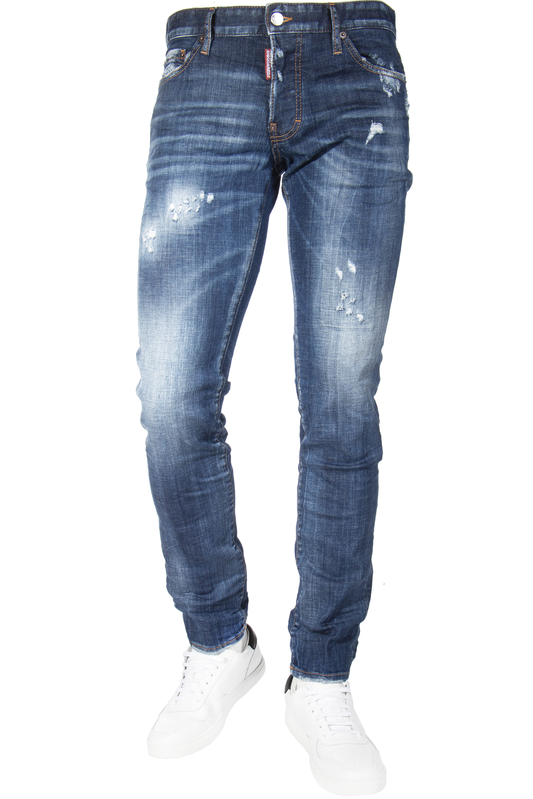 DSQUARED2 Jeans Slim Medium Logo Wash | Jeans | Clothing | Men ...