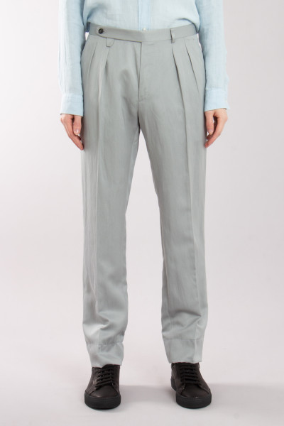 BRIONI Silk & Linen Twill Pants Elba