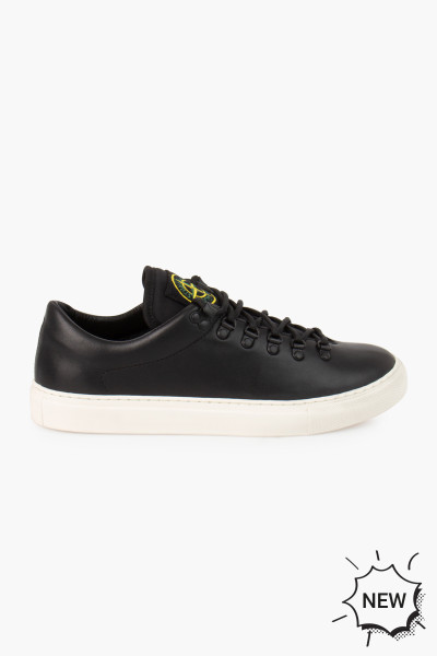 STONE ISLAND Low Cut Leather Sneakers