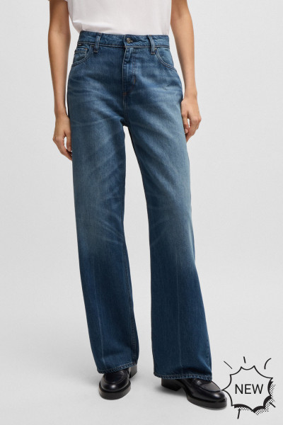 BOSS Cotton-Lyocell Blend Boyfriend Jeans Crossroad