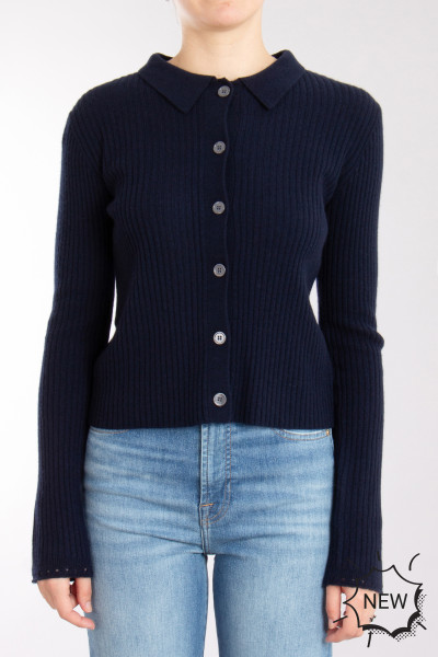 0039 ITALY Ribbed Wool Cardigan Matilda