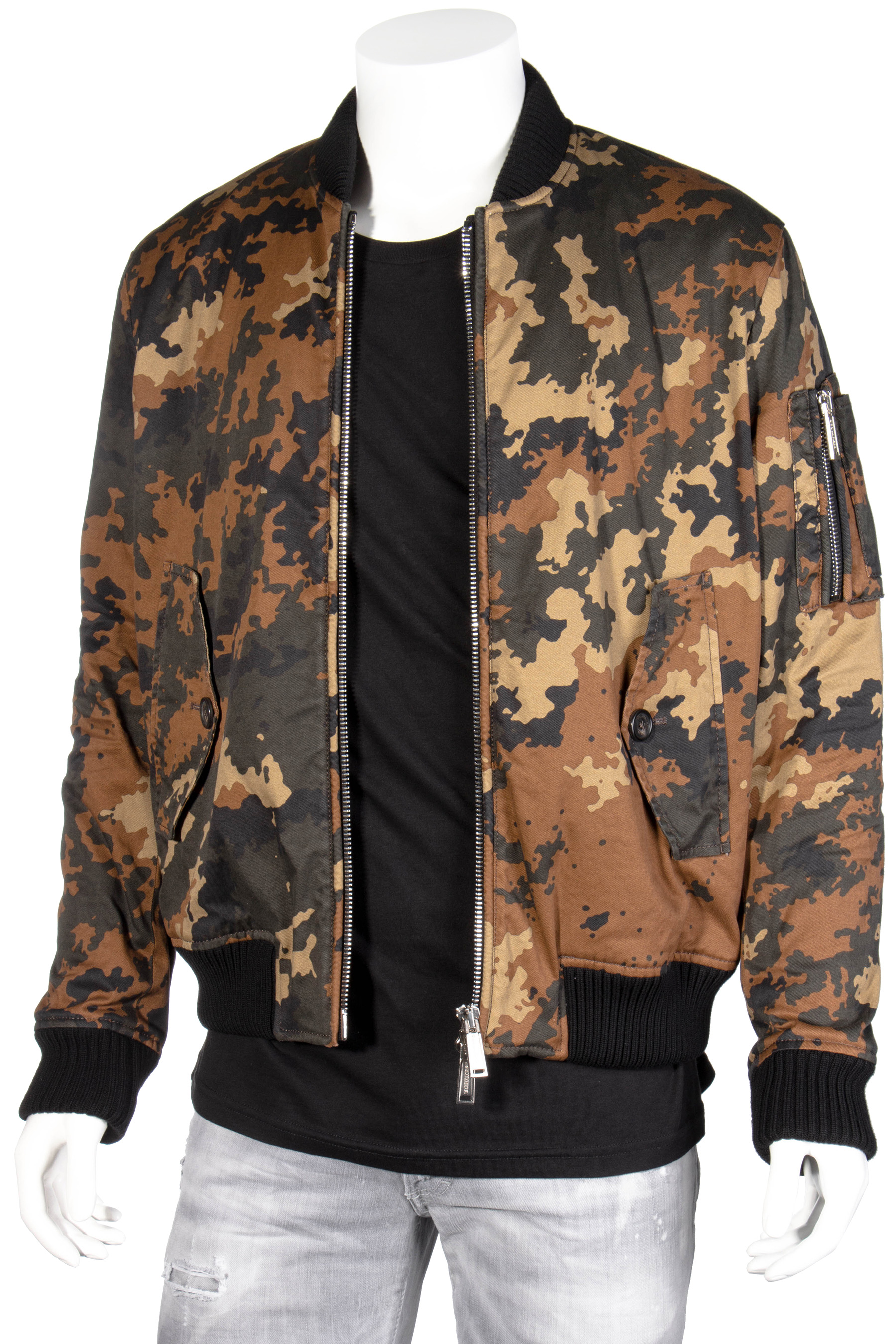 DSQUARED2 Camouflage Bomber, Jackets, Jackets & Coats, Clothing, Men