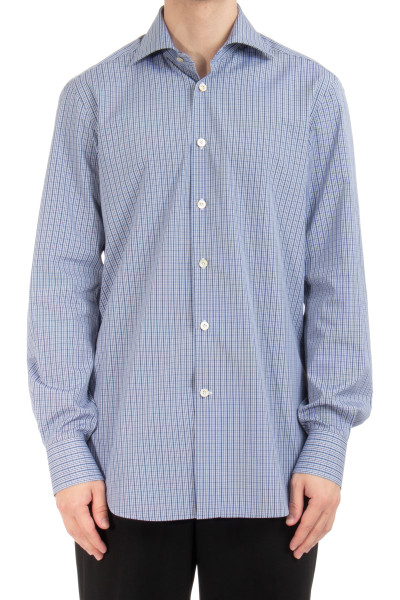 KITON Checked Cotton Shirt