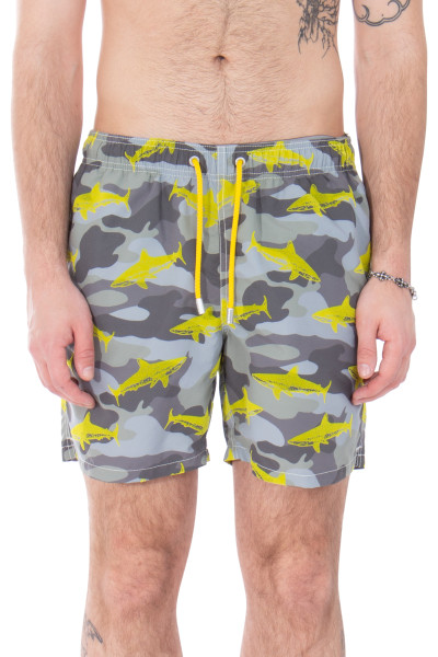 MC 2 SAINT BARTH Printed Swim Shorts Gustavia Velvet