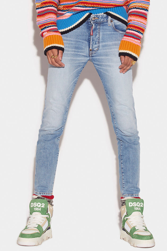 新品 Dsquared2 CLEAN WASH SKATER JEANS | belspartner.com