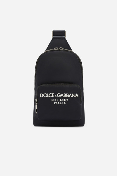 DOLCE & GABBANA Nylon Crossbody Backpack