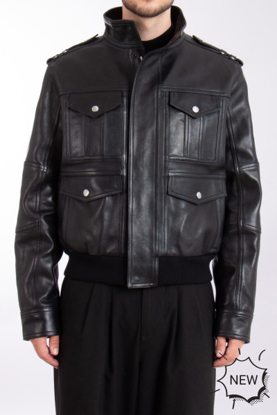 BALMAIN Lamb Leather Jacket