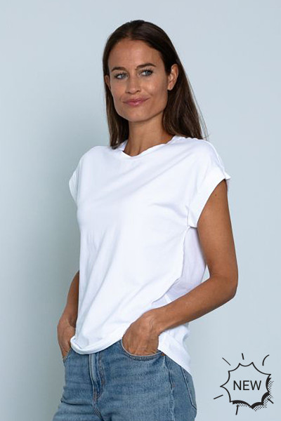 0039 ITALY Cotton Stretch T-Shirt Tisha