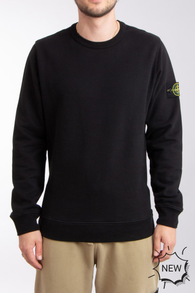 STONE ISLAND Brushed Organic Cotton Fleece Sweatshirt