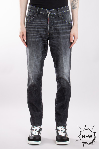 DSQUARED2 Cotton Stretch Denim Skater Jeans