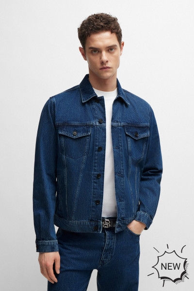 BOSS Cotton Denim Jacket H-Livorno