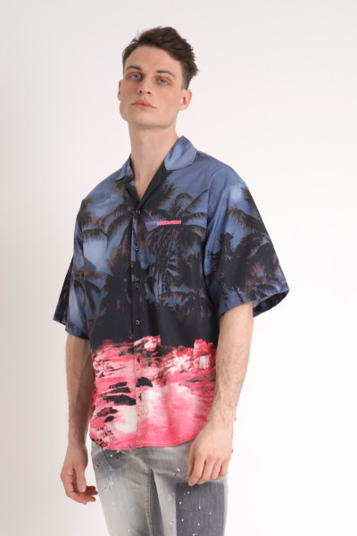 DSQUARED2 Sunrise Bowling Shirt