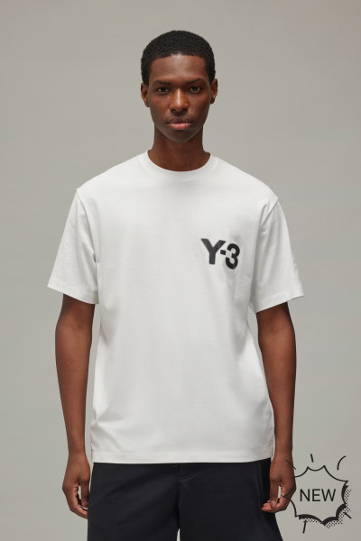 Y-3 Logo Print Cotton T-Shirt