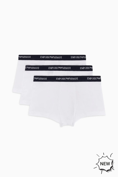 EMPORIO ARMANI 3-Pack Cotton Stretch Trunks