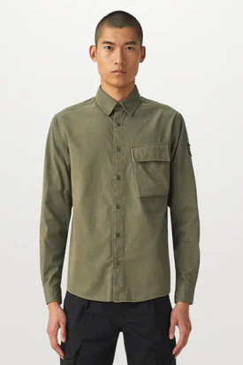 BELSTAFF Piece Dyed Cotton Shirt Scale