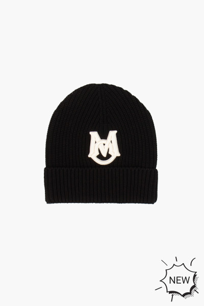 MONCLER Monogram Cotton Knit Beanie