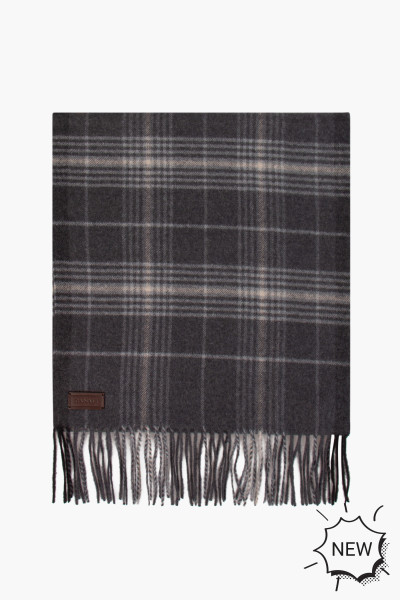 CANALI Checked Virgin Wool Scarf