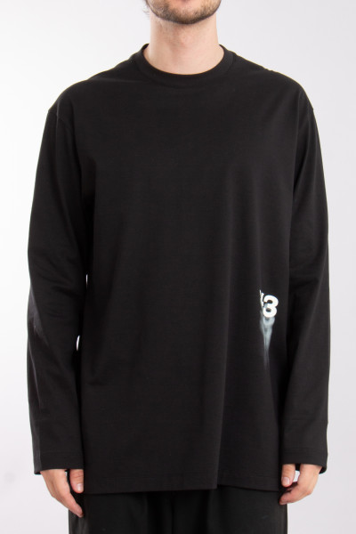 Y-3 Grahic Cotton Jersey Longleeve