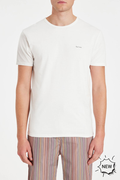 PAUL SMITH 3-Pack Organic Cotton Logo Lounge T-Shirts