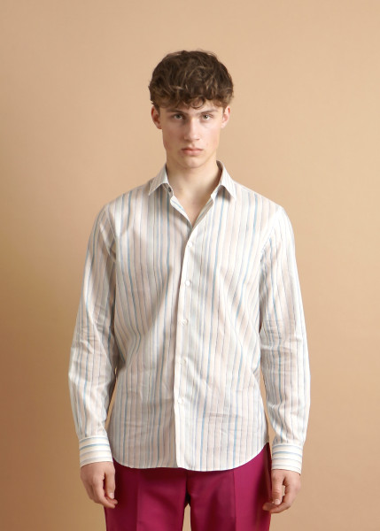 PAUL SMITH 'Painted Stripe' Organic Cotton Shirt